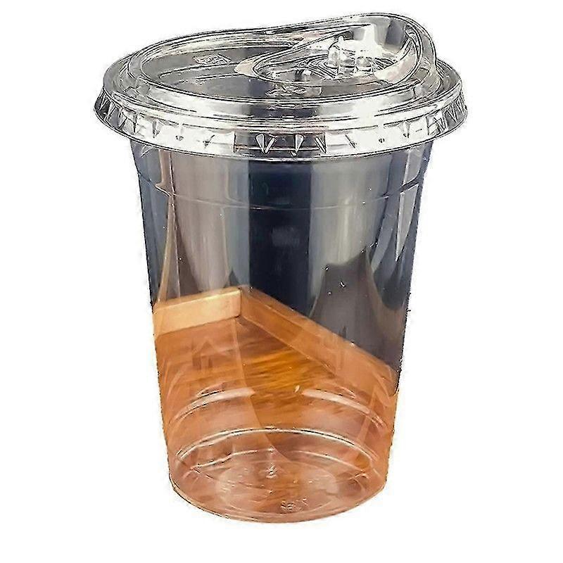 14oz Plastic Cup with Direct Drinking Lid Clear Disposable Cup Tasting