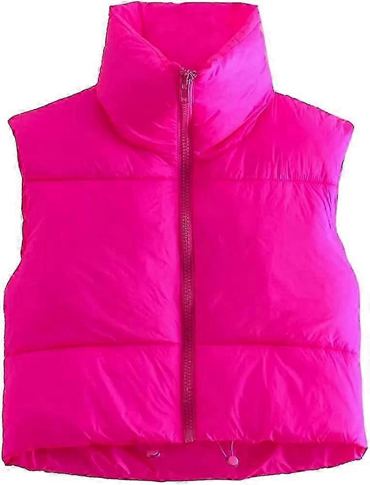 Veste de récolte d'hiver pour femmes Léger sans manches Chaud Vêtements d'extérieur Puffer Gilet rembourré