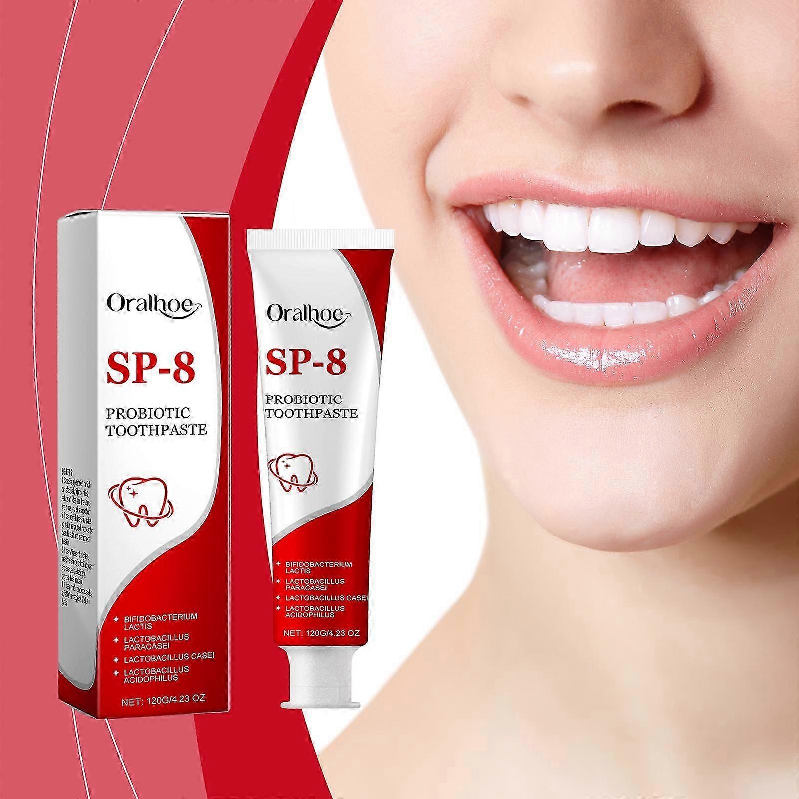 SP-8 Whitening Toothpaste,SP-8 Toothpaste,SP 8 Probiotic Toothpaste, Sp8 Probiotic Brightening Toothpaste, Sp-8 Toothpaste Fresh Breath, Deep Cleaning
