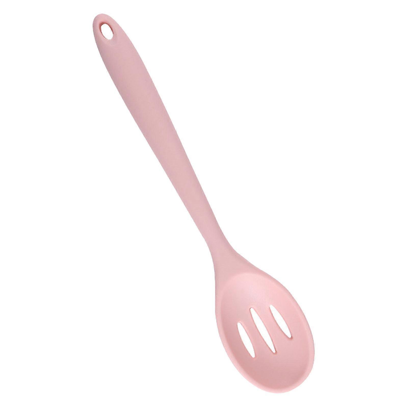 Heat Resistant Silicone Slotted Spoon for Cooking, Stirring, Serving & Straining