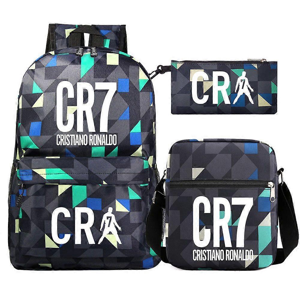 Cr7 Fashion pre dospievajúcich chlapcov: batohy na notebooky, školské tašky a ďalšie! Ideálne pre chlapcov, deti, študentov + trojdielna súprava v cene