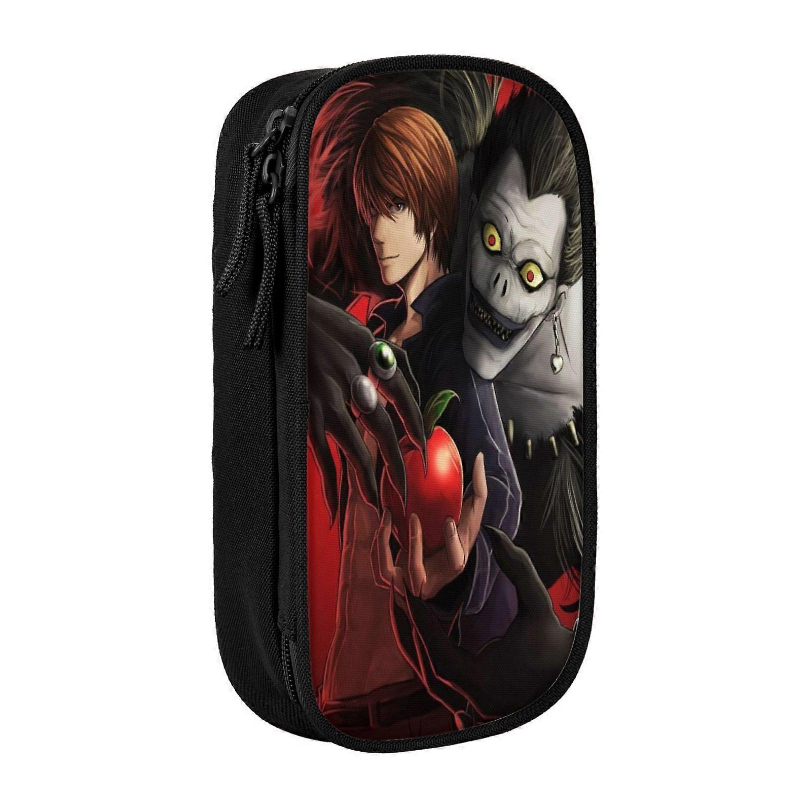 o162 مذكرة الموت مقلمة المحمولة سستة مكتب القلم حقيبة الحقيبة للمكتب المدرسي السفر gh162