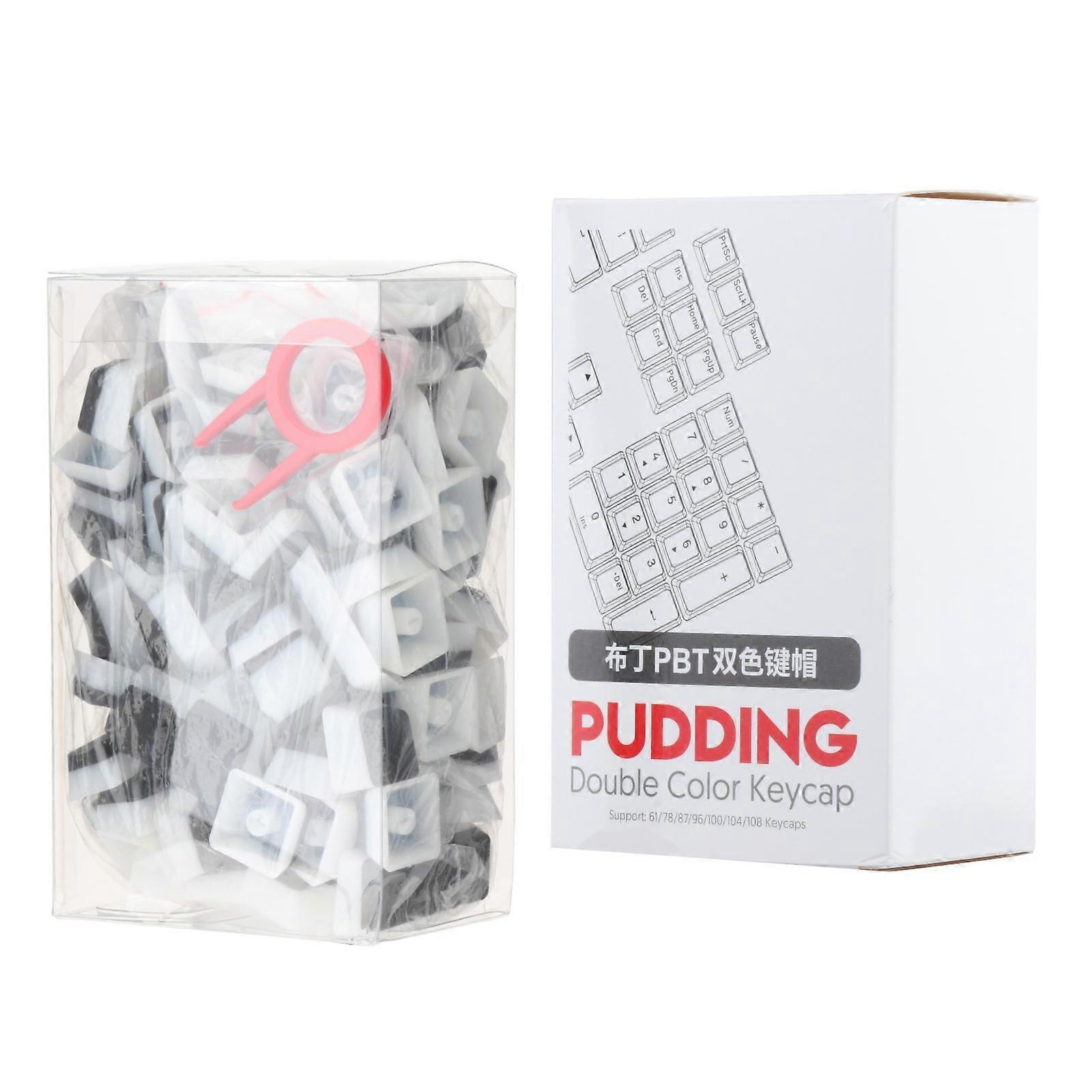 PBT Pudding Translucent 108 Keys Keycap Set Mechanical Keyboard PC Gaming