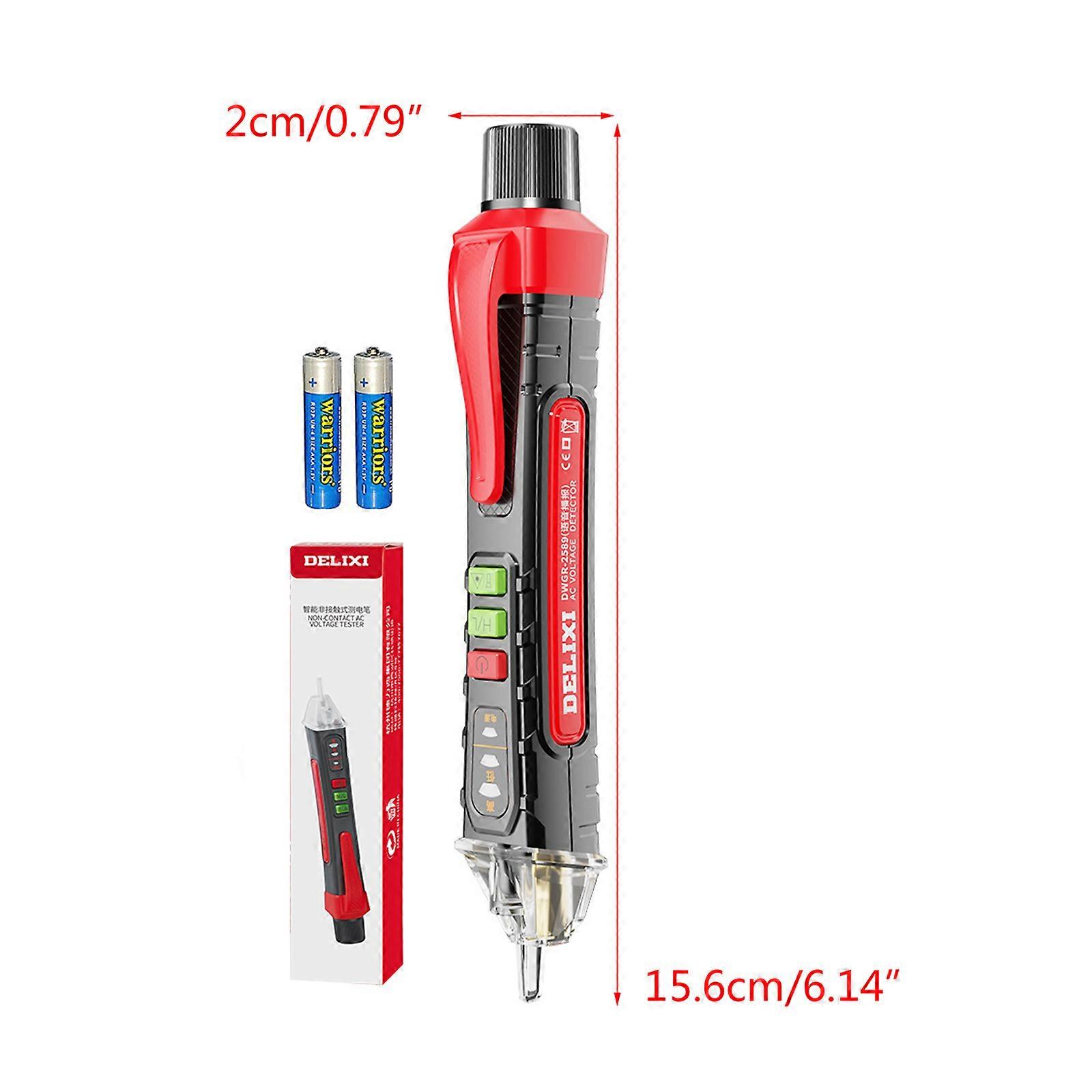 90-1000V Digital Tester Pencil Multifunction Tester Electric Pencil Voltage Detector with Sound & Light Alarm for Home