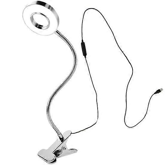 Yousheng Reading Light Eye Protection Energy Saving USB Powered Clip on LED Desk Lamp Selfie Fill Light for Bed Headboard