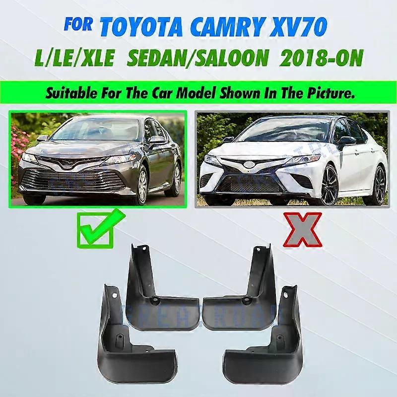 Pour Toyota Camry 2018 - 2024 2019 2020 2021 2022 2023 Garde-boue de voiture Garde-boue Garde-boue Garde-boue Accessoires d’aile