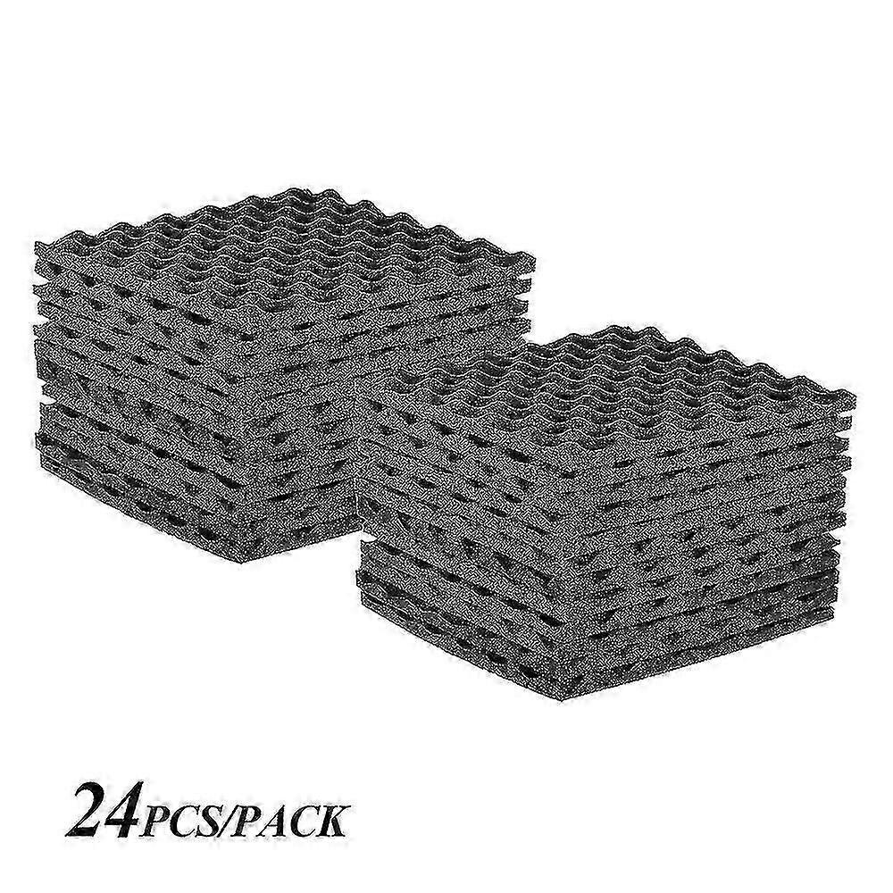 24 spume acustice Dark Gray Pack de 24buc
