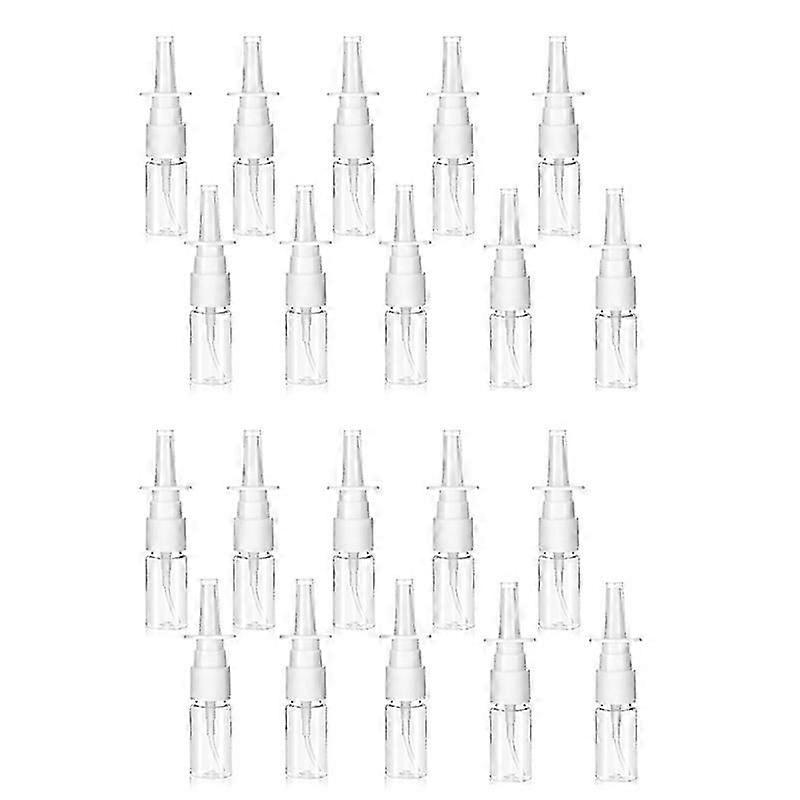 20Pcs Nasal Bottle, 10ML Clear Small Empty Nose Bottle Reusable Fine Mist Sprayers for Travel
