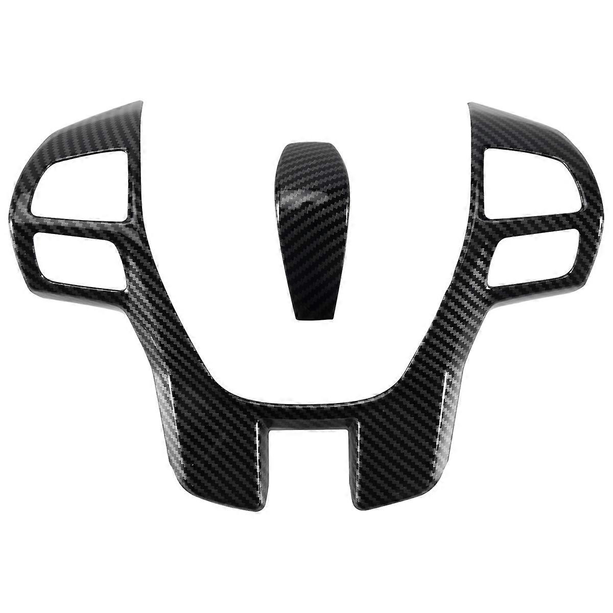 for Everest Endeavor 2015+ Carbon Fiber Steering Wheel & Gear Shift Cover Trim Frame Decorator Acces