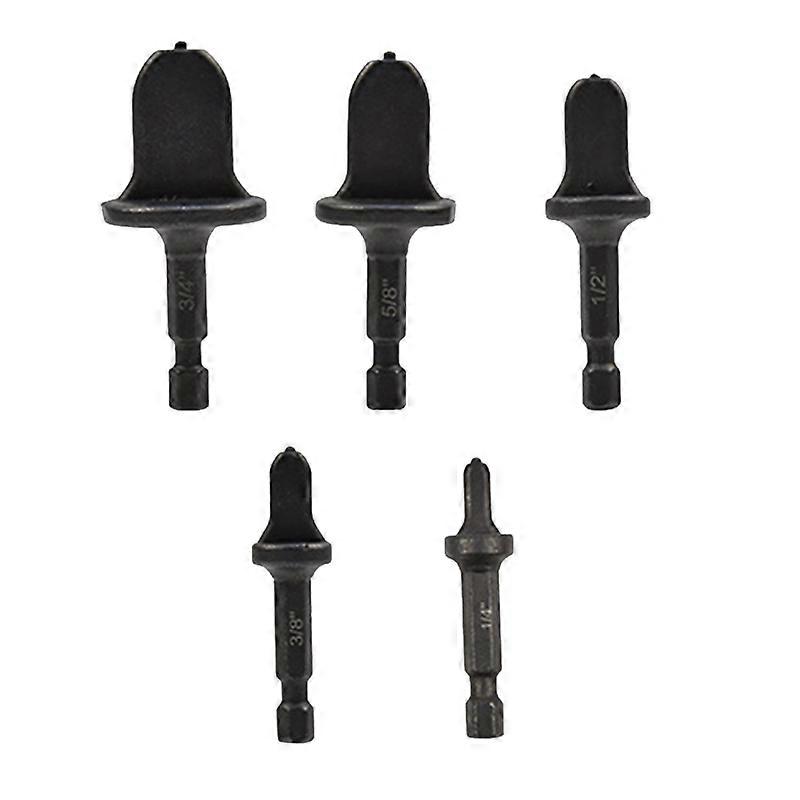 5Pcs Flaring Tool Copper Pipe Electric Reamer Air Conditioner Hex Handle Tube Expander Set Swaging D
