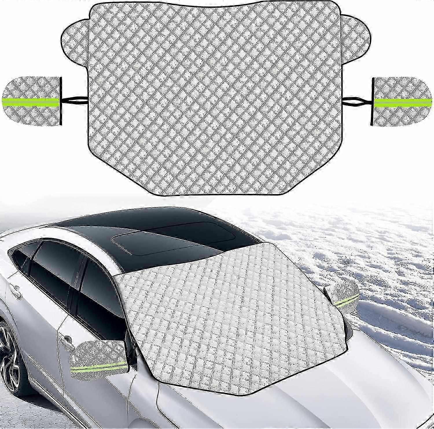 Car Windshield Cover, Front Windshield Sun Shade With Magnetic Windshield Mount, Protects From Snow,