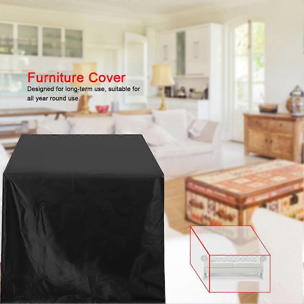 Table Cover Waterproof Rustproof Furniture Cover 210D Oxford Cloth for Table( 213 x 132 x 74cm)