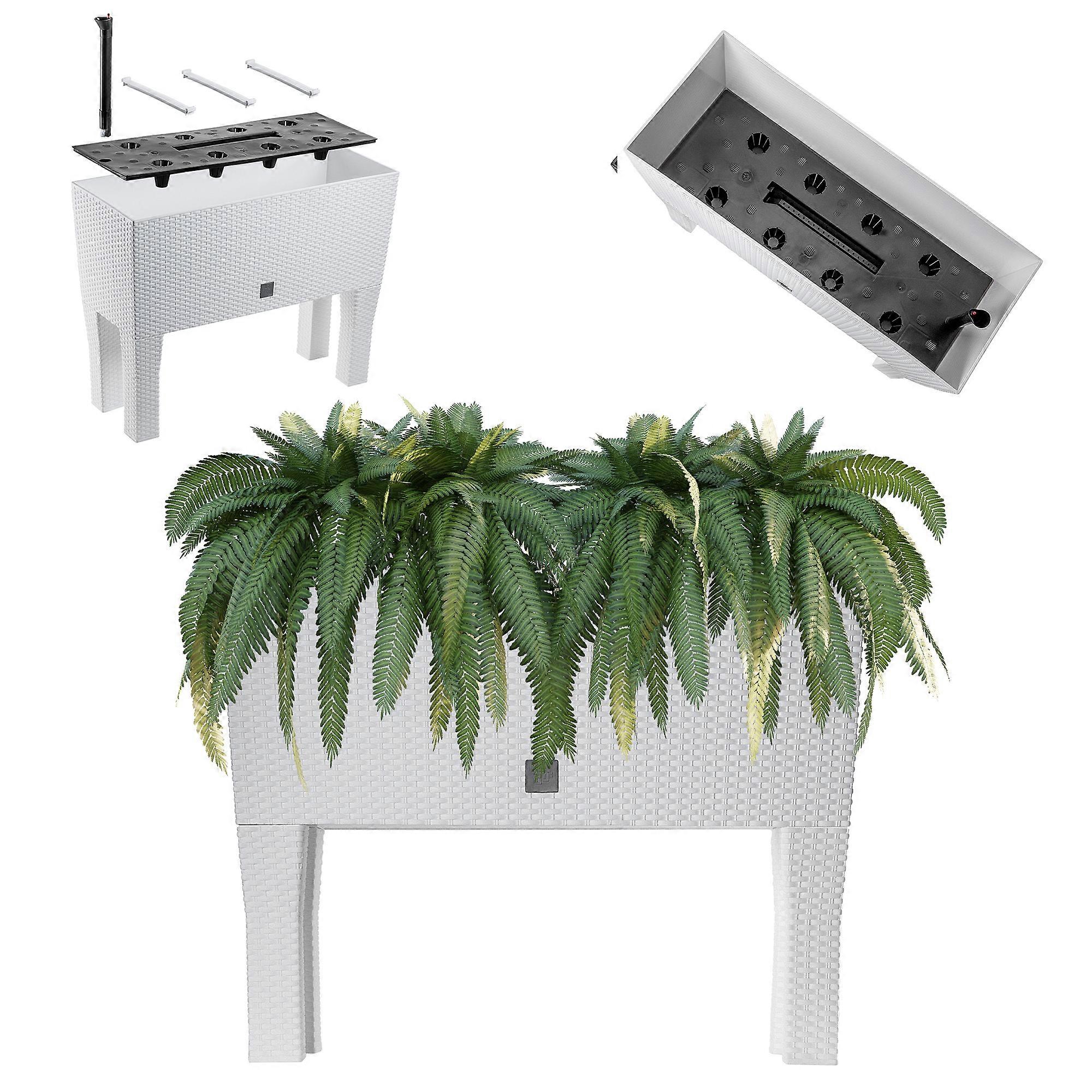 KADAX Plantenbak 80cm Inzet op Poten Wit