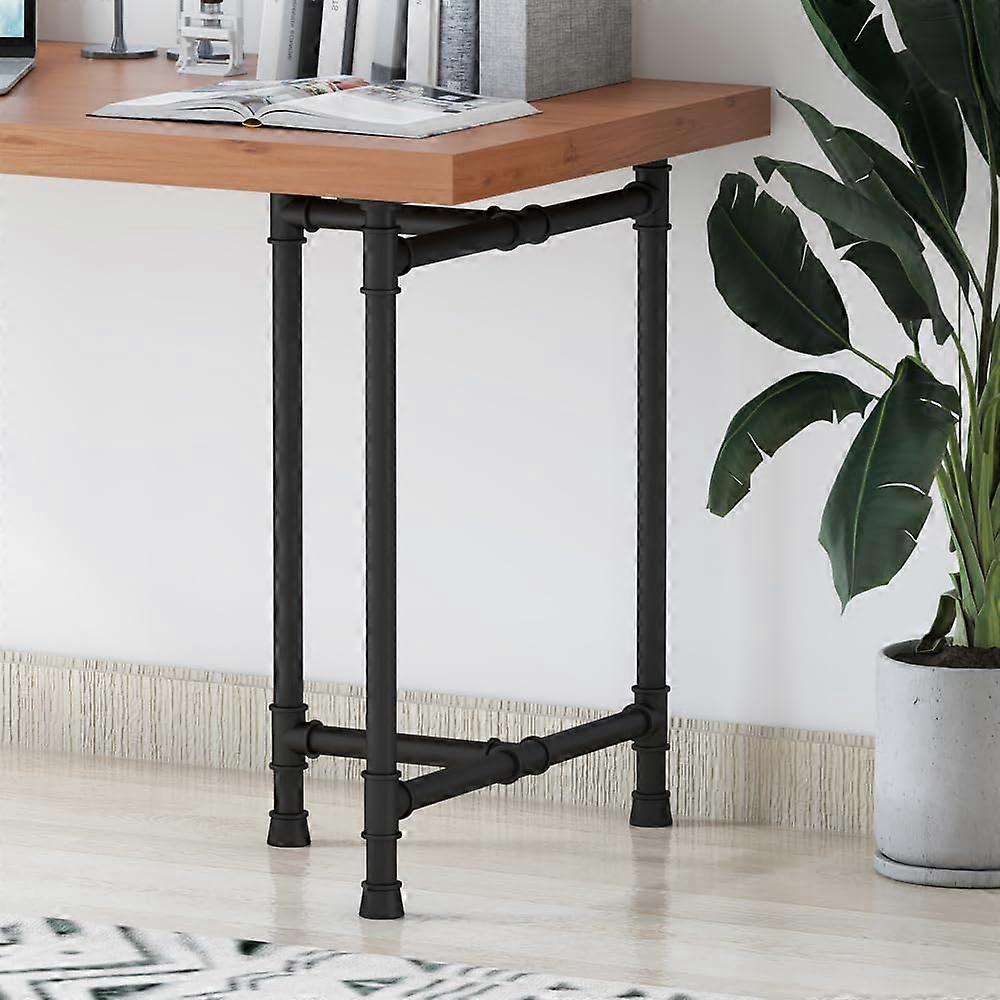 2 Set Industrial Black Modern Table Legs for Dining Furniture 28 Inch
