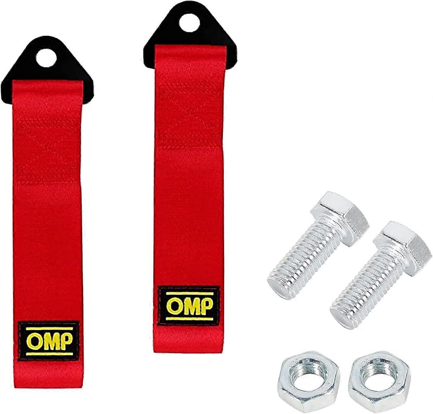 Trailer Pack of 2 Tow Loop Pull Rope  High-Strength Tow Rope  Towing  Attached to the Bumper of the Car  Tow Rope for Racing Cars