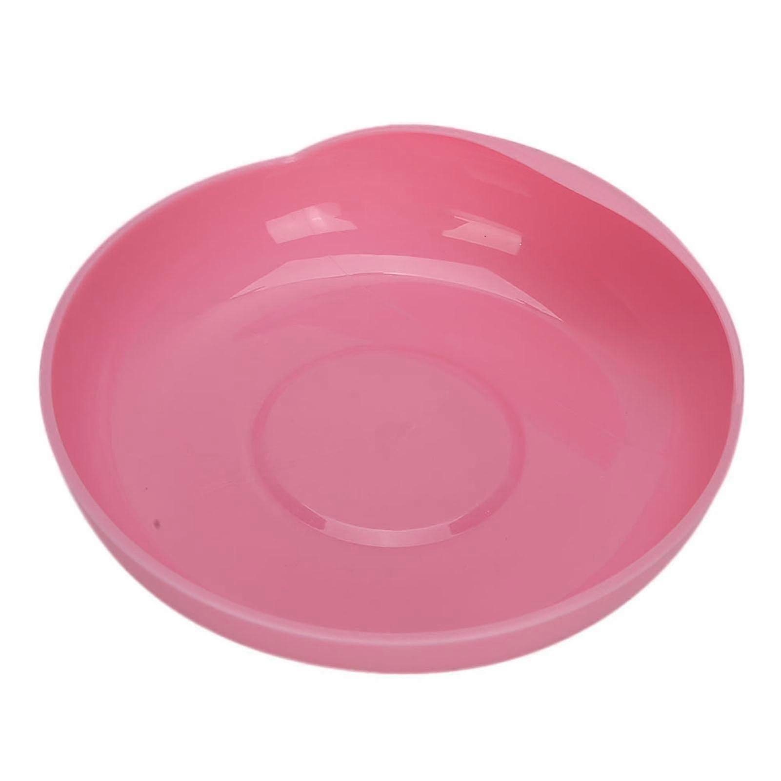 Elderly Care Non-Slip Spill-Proof Plate with Suction Cup Base for Disabled Tableware Red