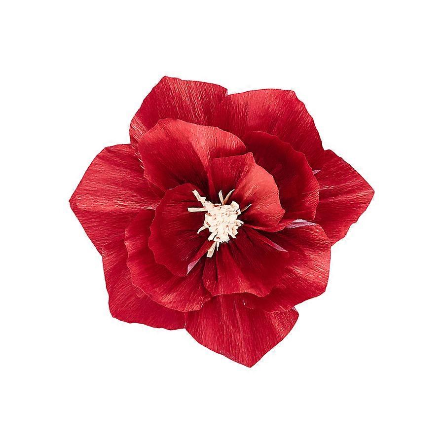 レッドクレープペーパーフラワー25cm結婚式&お祝い用