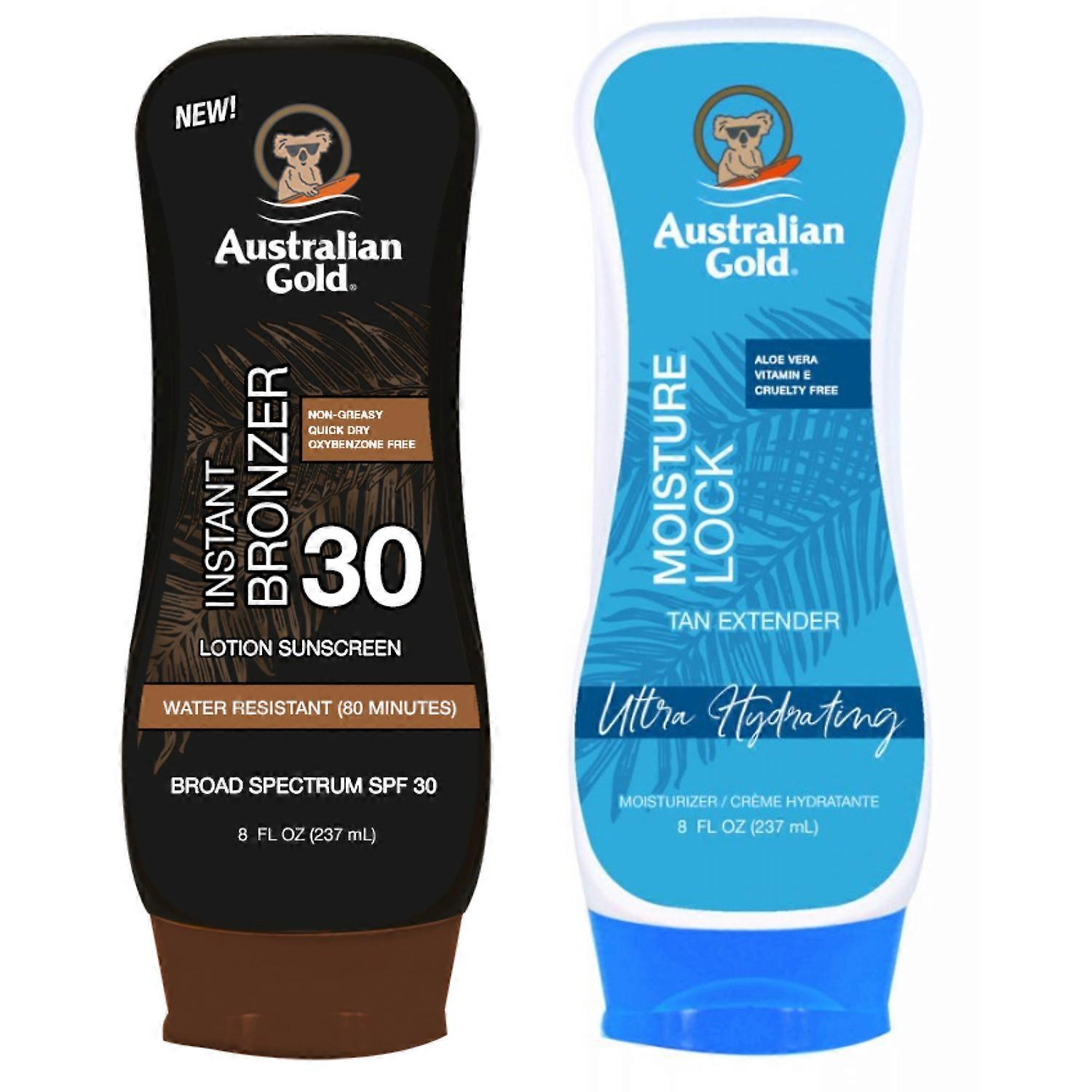 Australian Gold with bronzer SPF30 + tanning balm