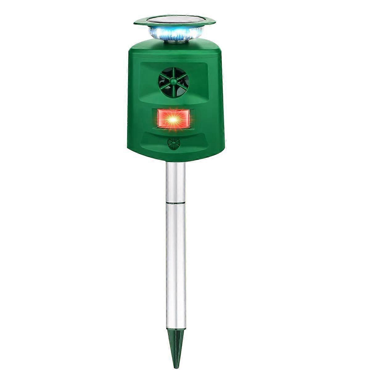 Solar Ultrasonic Animal Repeller,Cat Repellent Outdoor,Repellent Animal Repeller with Motion Sensor and Flashing Lights