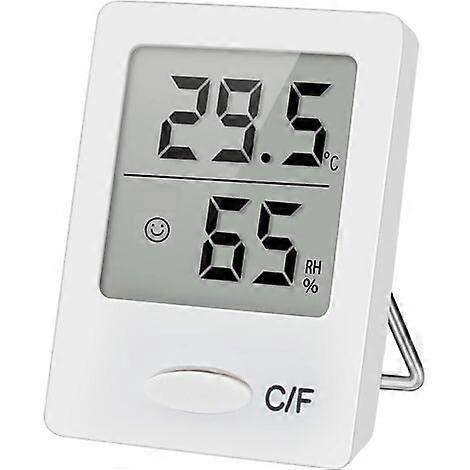 2025 Latest Model  (White)Mini Digital Hygrometer, High Precision Digital Room