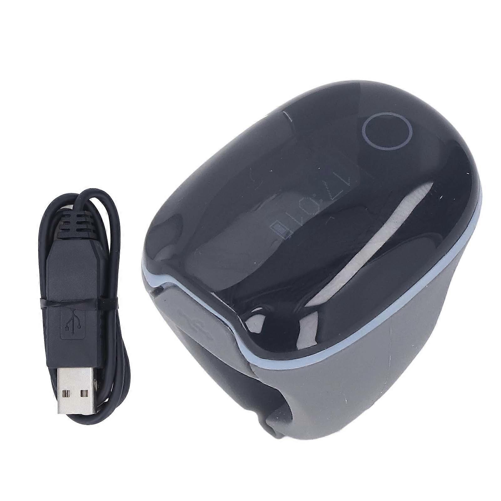 Wearable Pulse Oximter Real Time Finger Oxygen Saturation Monitor Meter Ring with Vibration Reminder