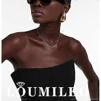Orecchini pendenti grossi per le donne orecchini a goccia leggeri placcati in oro lucido Waterdrop Hollow Hoops regali di gioielli di moda  36