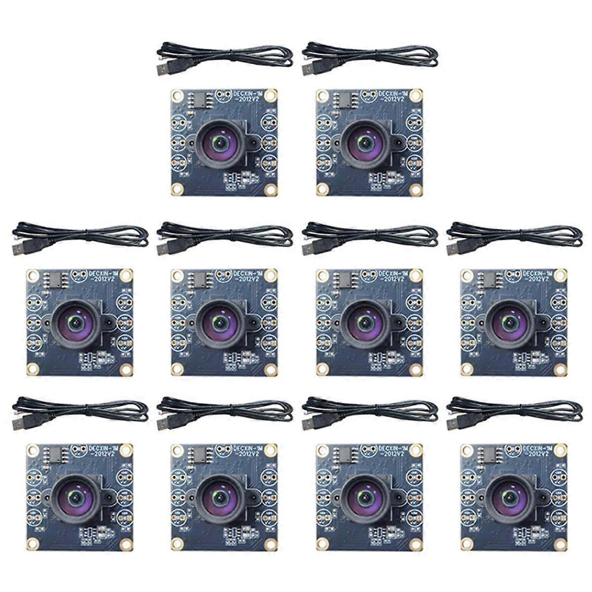 10PCS 100 Degree Camera Module 1MP OV9732 1280x720 USB Free Driver Manual Focus with 0.6 Meter Cabl