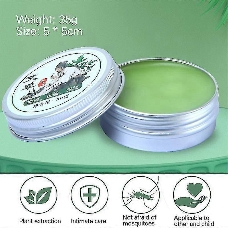 30g Wormwood Extract Ointment Herbal Menthol Solid Cream Moisturizing Soothes