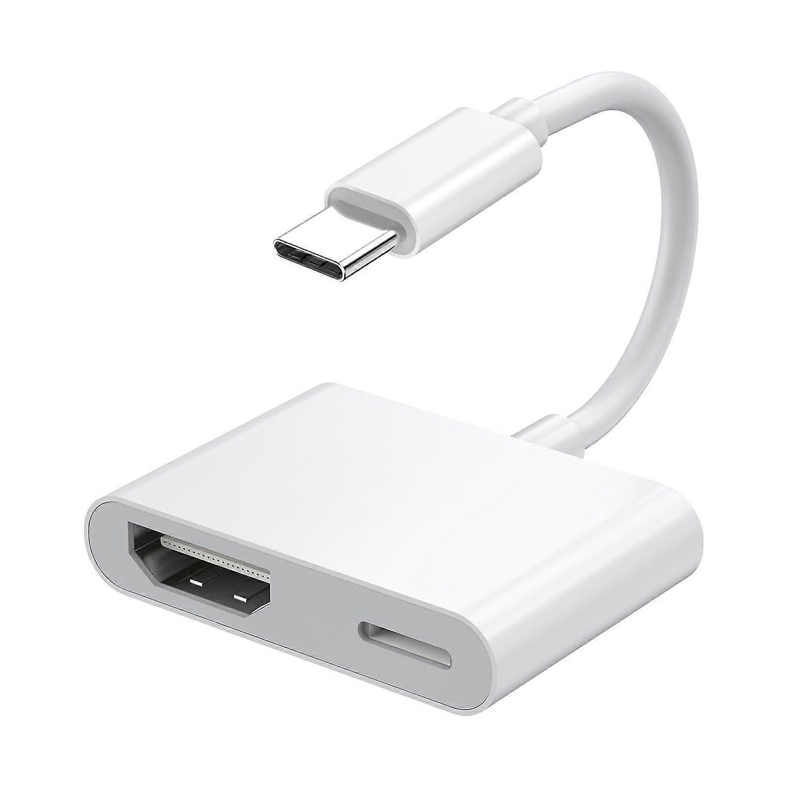 Type C To HDTV Adapter 4K Video Converters External Power HDTV Adapter Converters 4K HDTV to USB C Adapter for PC