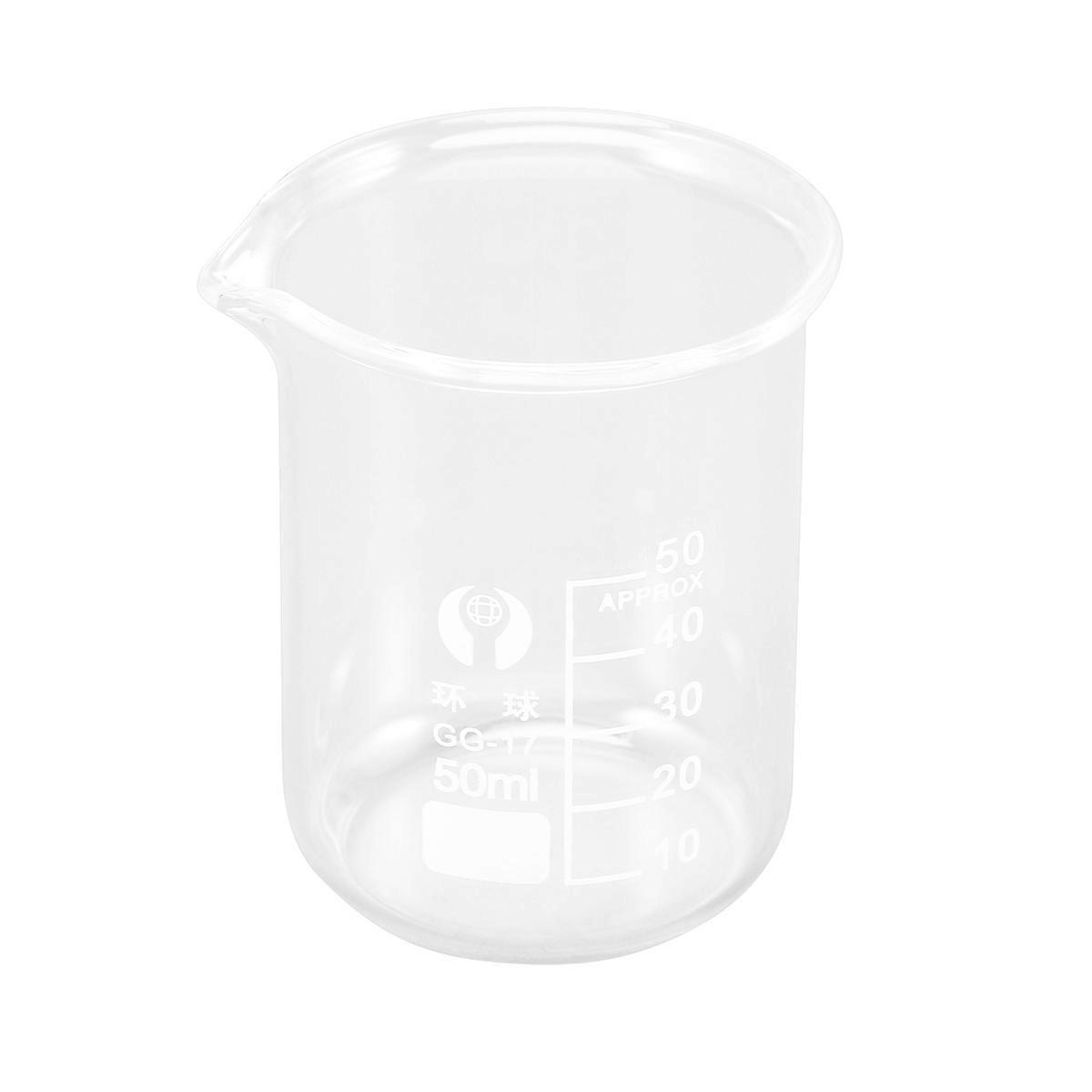 Graduated Glass Cups, Perfect for Measuring Liquids in Various Settings