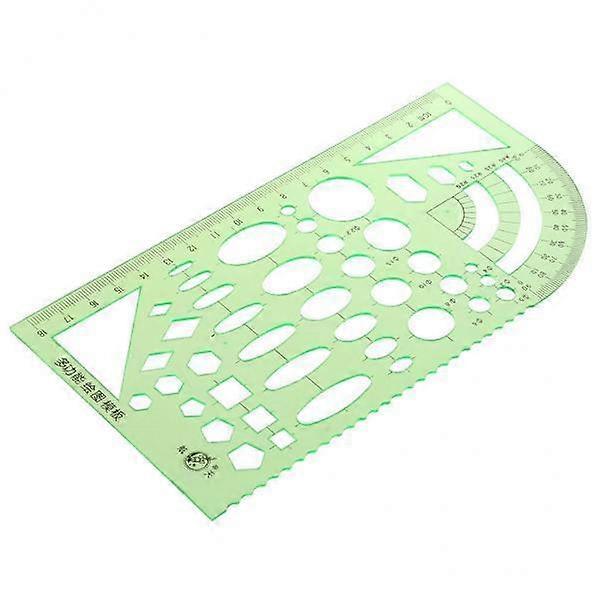 3xPlastic Drafting Drawing Tool Ruler Geometric Oval Template for Students 1
