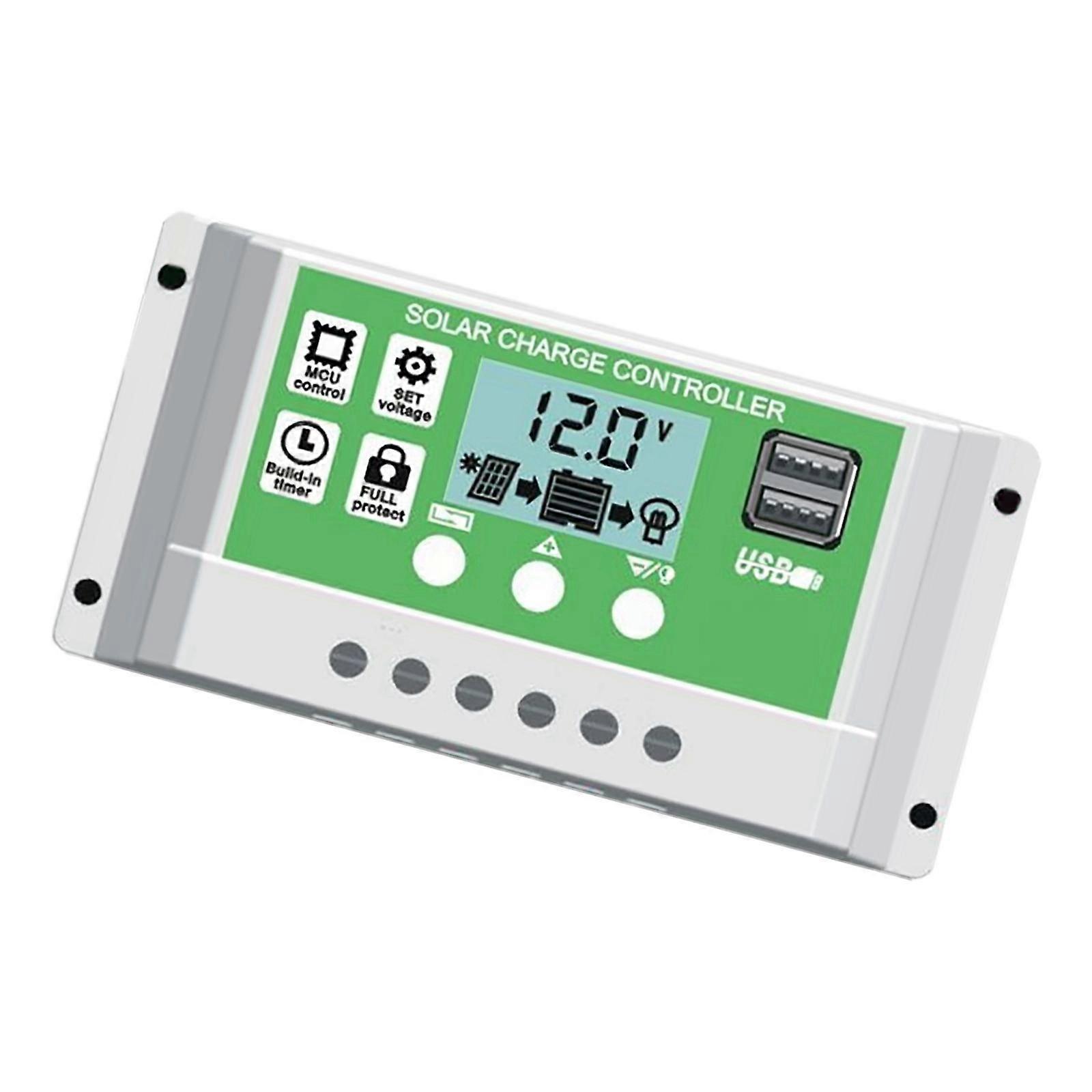 -60A PWM Battery Regulator Charge Controller 12V 24V 10A