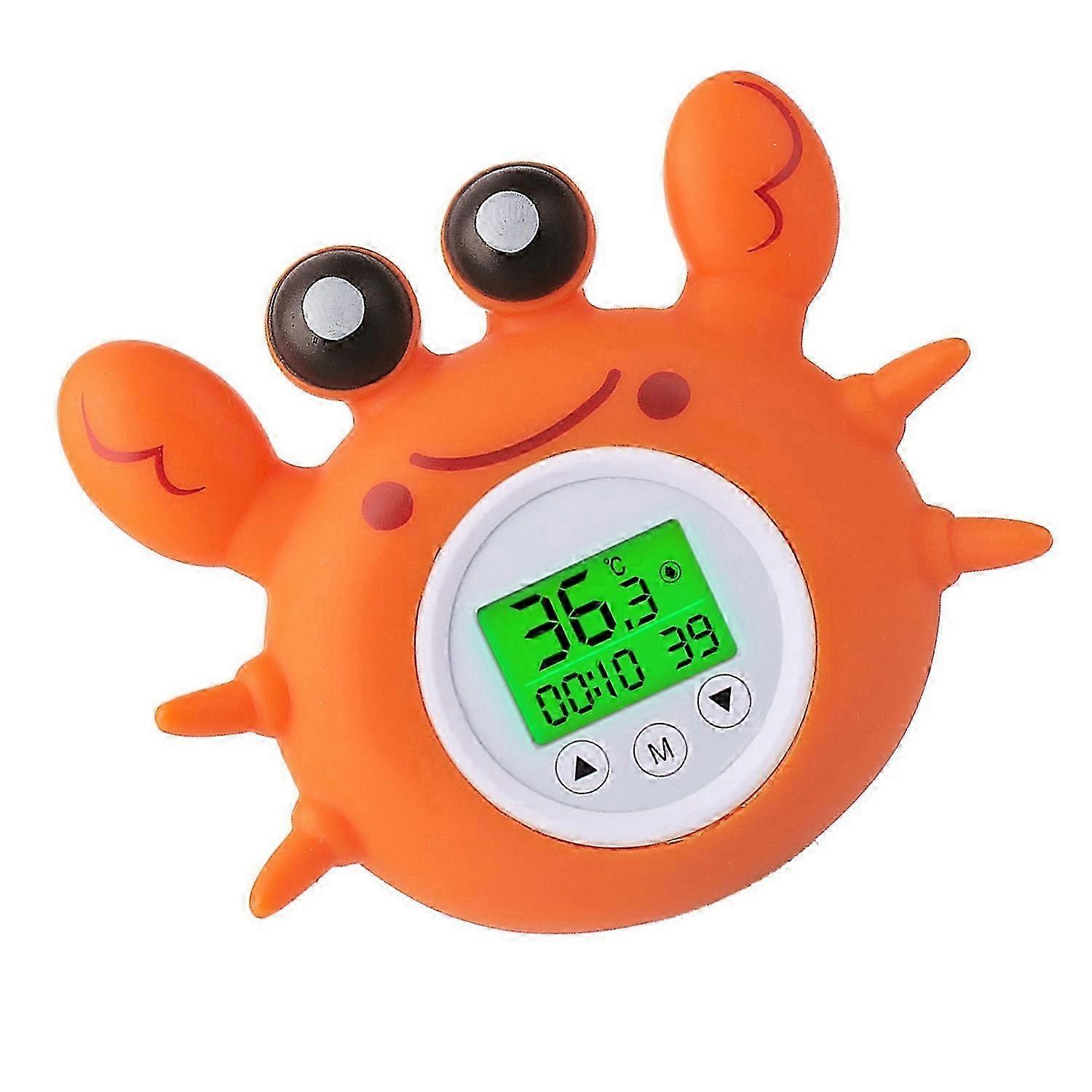 Cute Crab-Shaped Floating Bath Thermometer for Safe Bathtub Fun