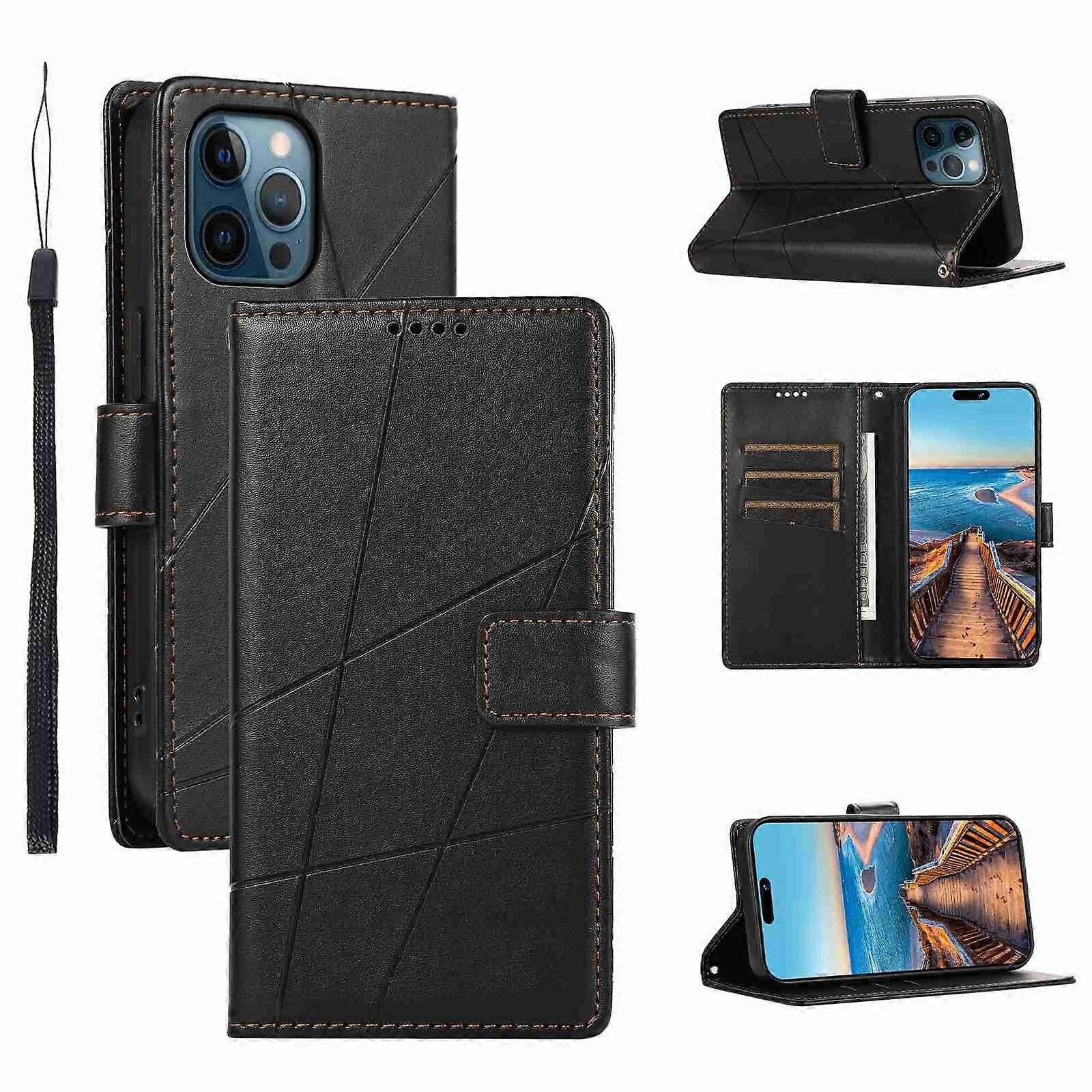 PU Leather Texture Embossed Line Phone Case