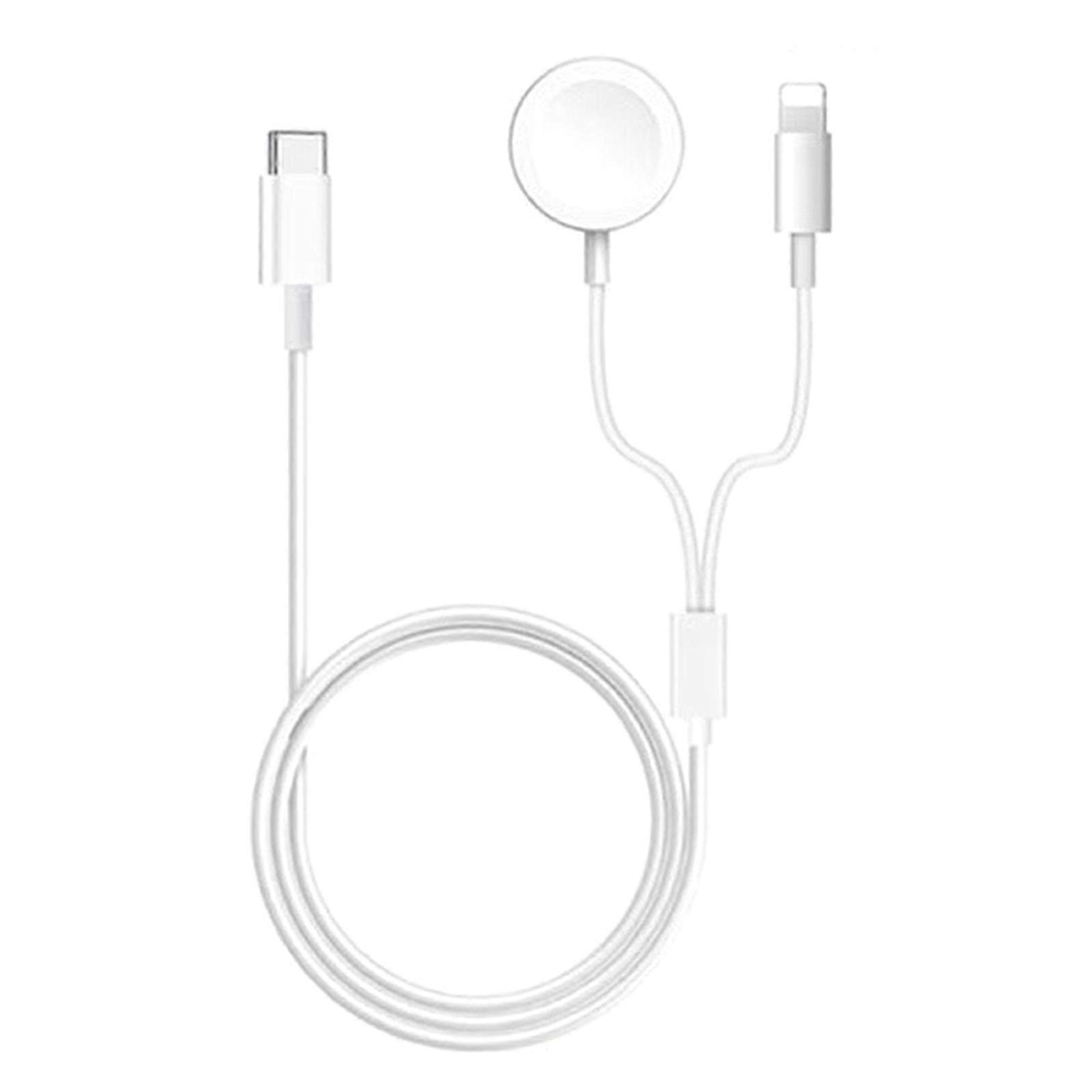 2 In 1 Wireless Charger for Apple Watch Series 5 1 2 3 4 USB Type C Magnetic Charging Cable for IPhone