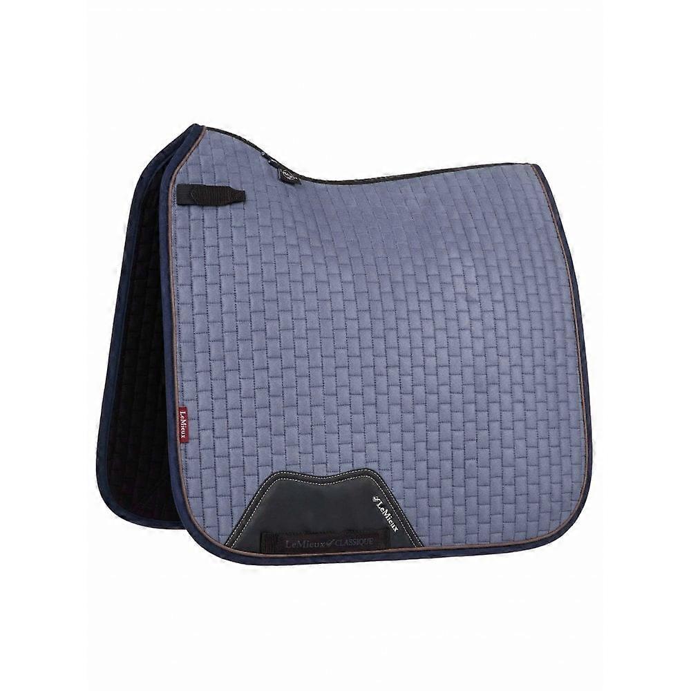 LeMieux Lemieux Suede Dressage Square Saddlepad - Jay Blue