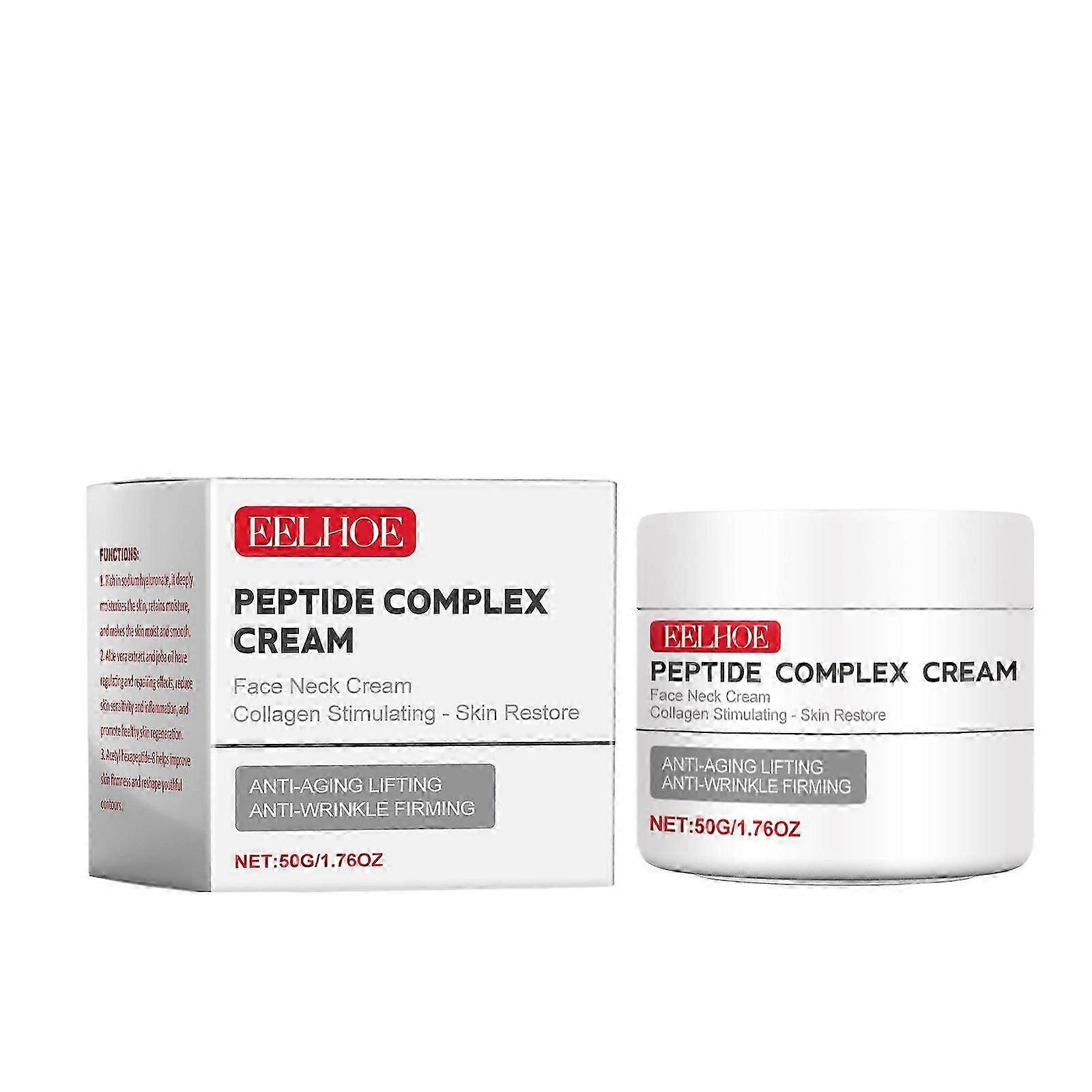 Peptide Complex Cream, Anti-wrinkle Firming Face Moisturizer, Natural Hydrating Face Neck Cream, Smooth Wrinkles