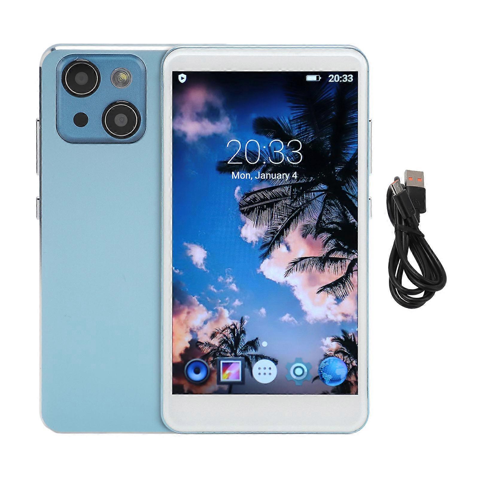 5in MP4 Player 1080P Fast Wireless Upload Aluminum Alloy Touch Screen Bluetooth Music Video MP4 Player for Home Travel Blue