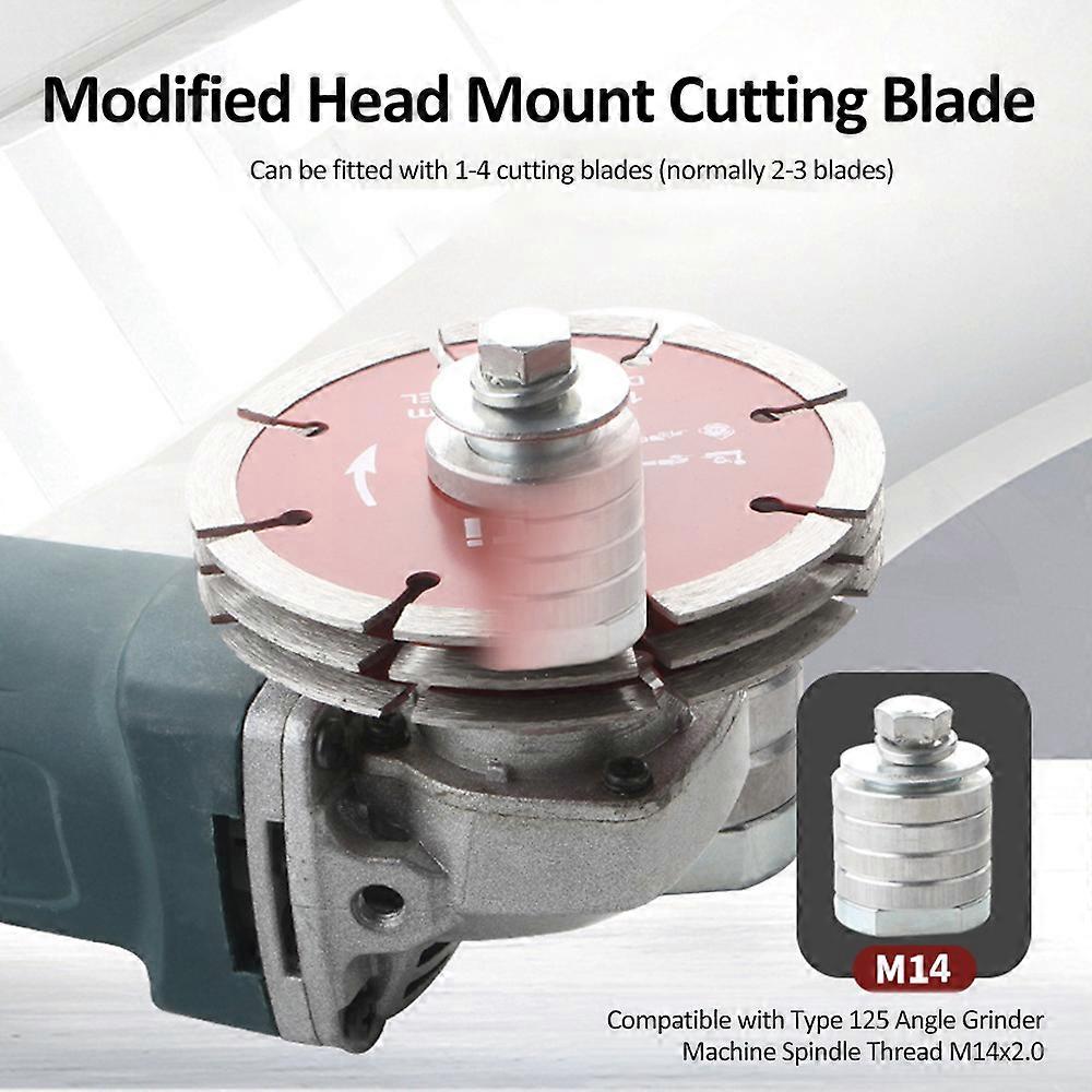 Angle Grinder to Grooving Machine Adapter M14 Thread Quick Change Slotter Adapter Conversion Head Angle Grinder Variable Slotting Machine Converter T