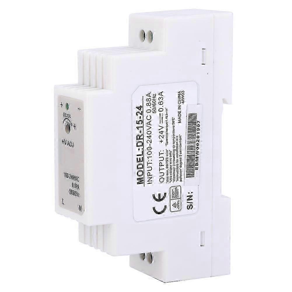 15W 24V 0.63A Single Output Switching Power Supply for DIN Rail Applications
