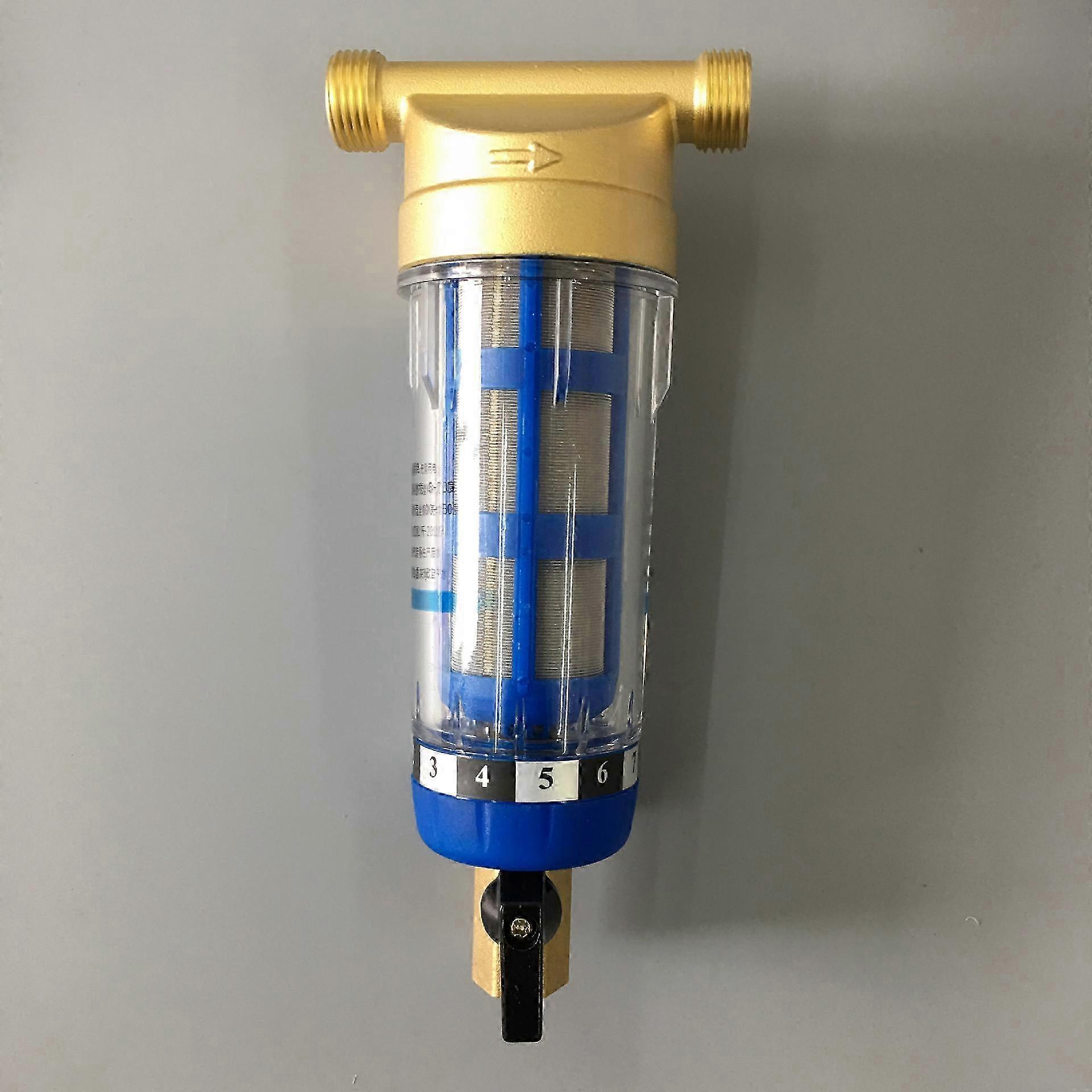 40 Micron Spin Down Sediment Water Filter, External Thread Pre-Filter For Well Water Pipe, Suitable For Sediment Filtration