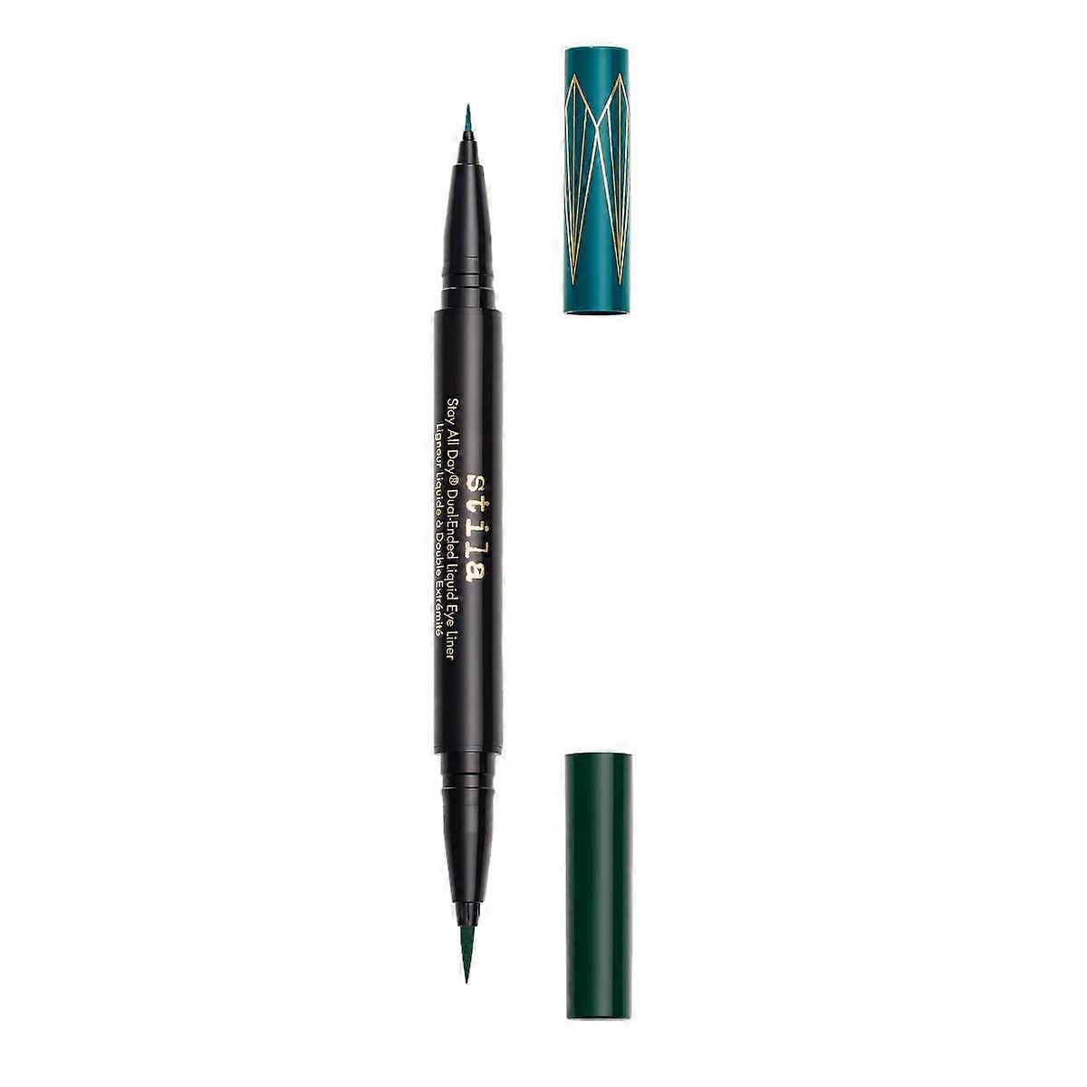 Stila Stay All Day Dual Ended Liquid Eyeliner, Teal/intense Jade - 0.33 Fl Oz