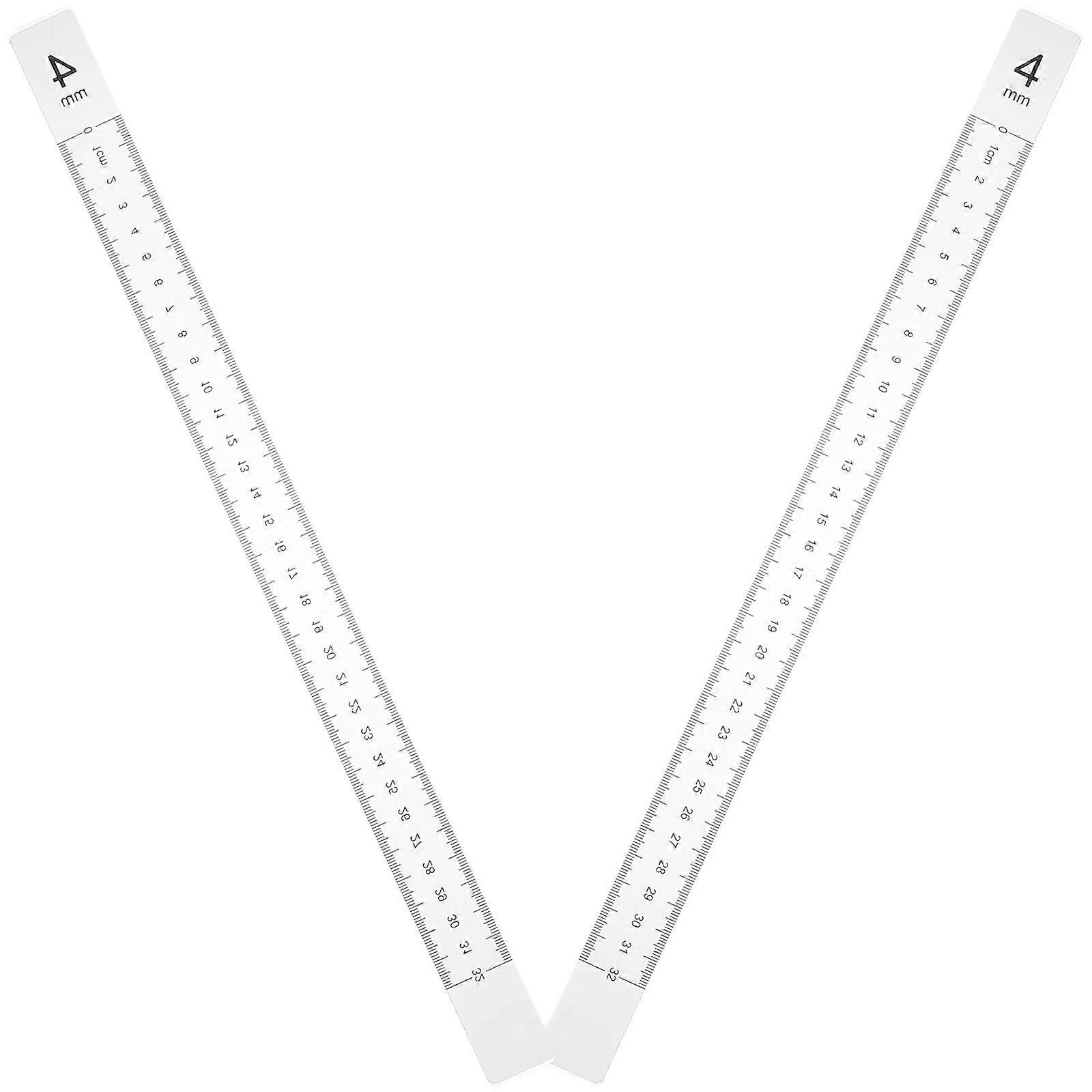 Non Stick Dough Thickness Ruler for Baking – Rolling Pin Guide for Cookies, Pastries, and Pastry Dough Measuring