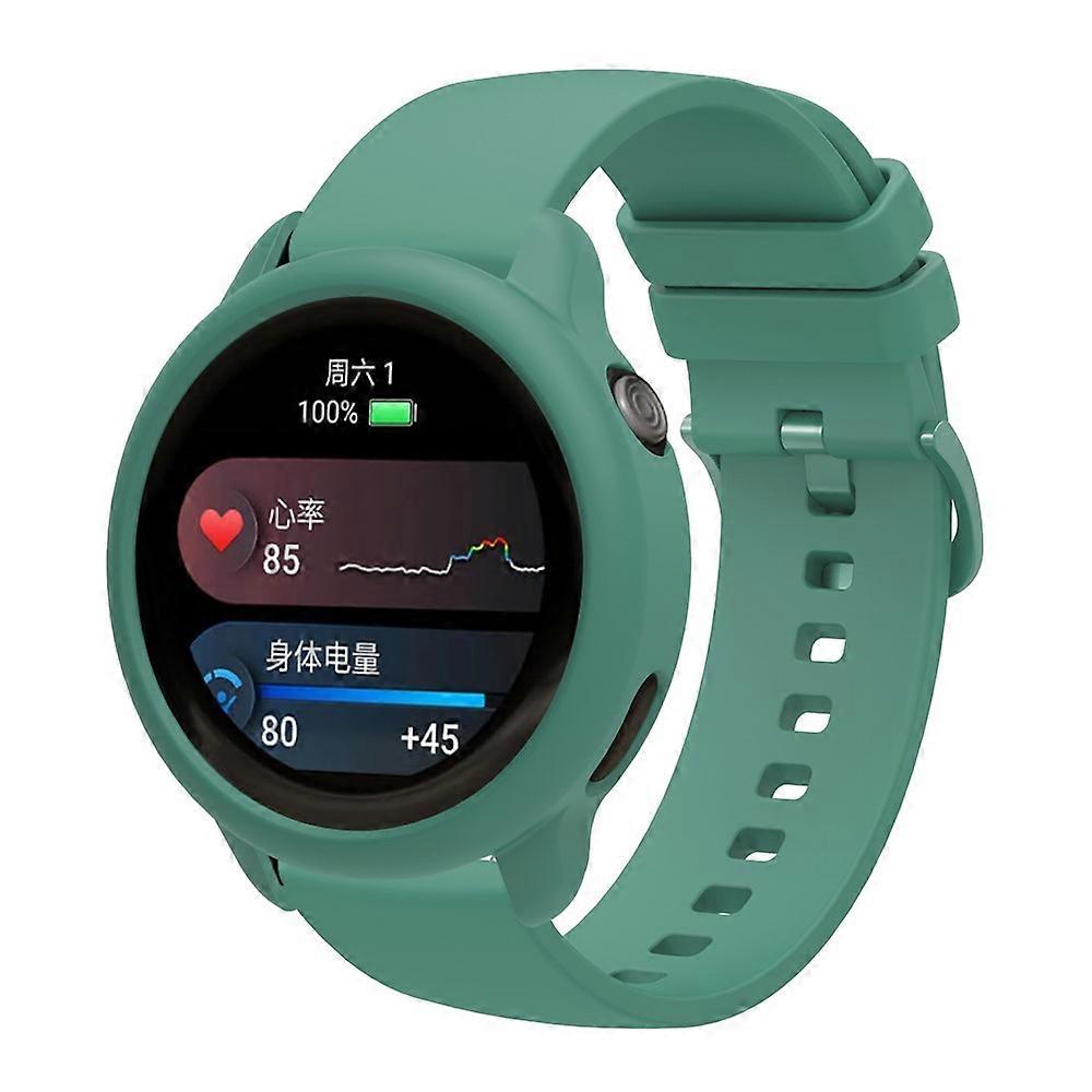 Compatible For GarminActive 6 Watch Band Silicone Replacement Strap with Protective Case