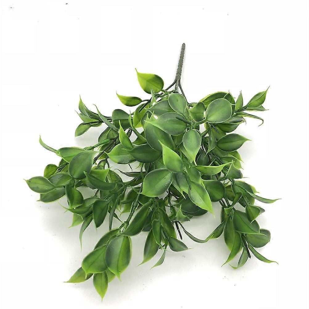 Realistic Artificial Flowers 10Pcs Simulated Assorted Grapefruit Leaf For Wedding Table Flower Green