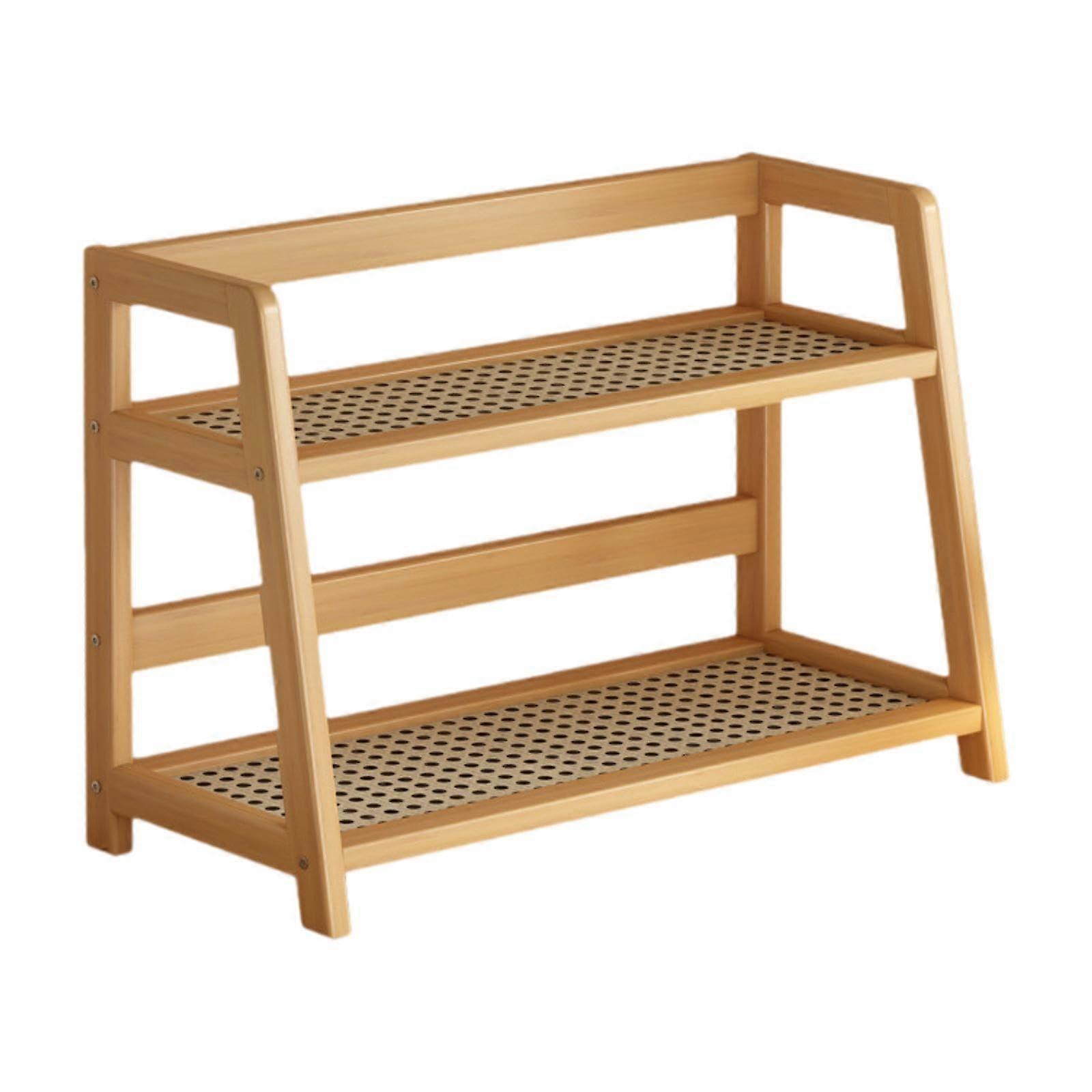 Double Layer Rack Desk Storage Organiser Display Shelf 2 Tier Spice Rack Ladder for Desktop Worktops Bedroom Kitchen