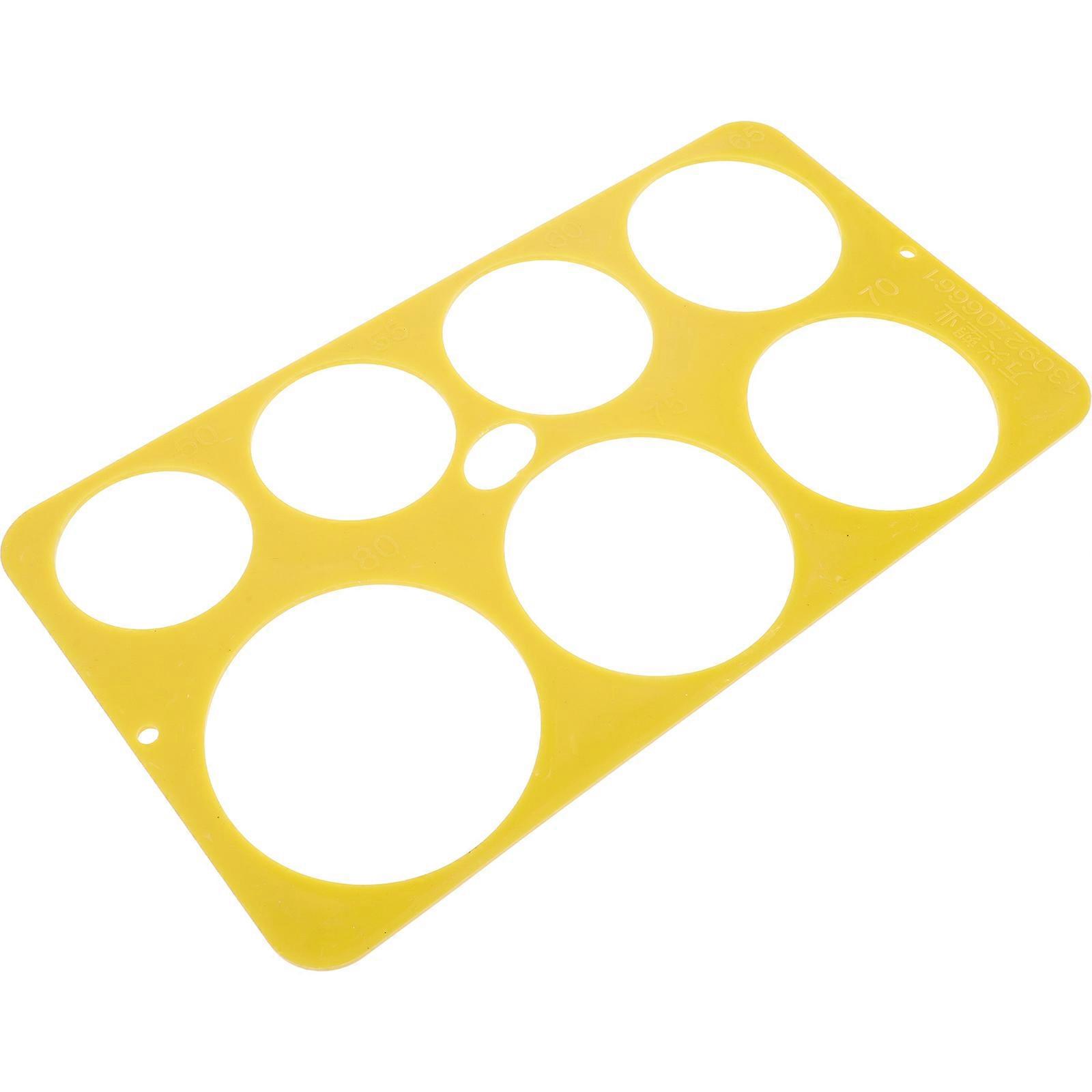 Diameter Measuring Tool Fruit Measuring Ruler For Citrus Farms Plastic Circle 1Set