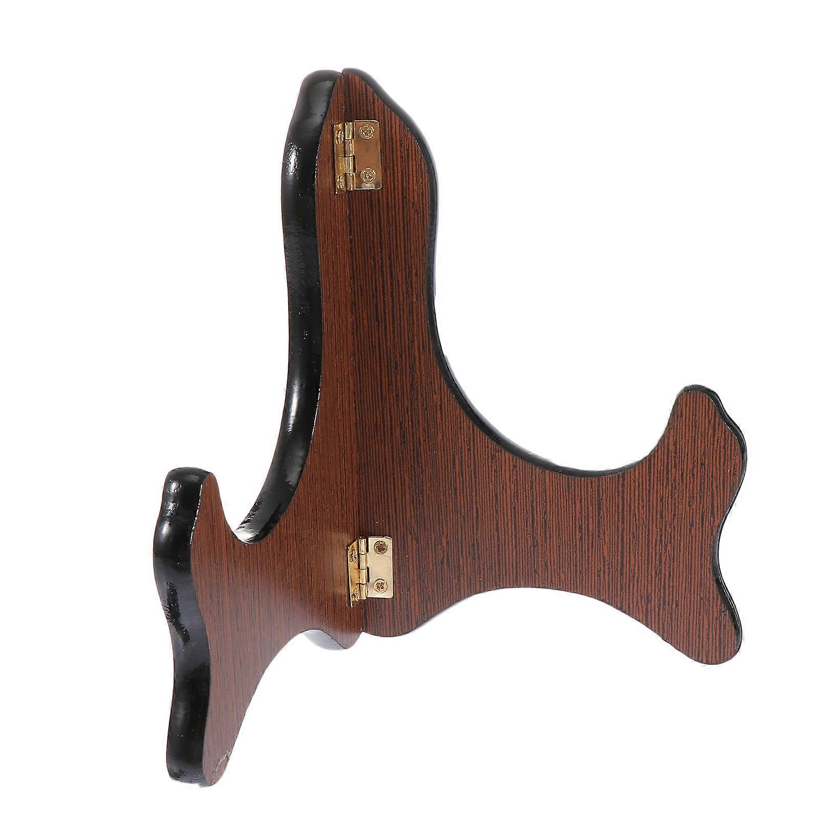 Wooden Display Holder Rack for Kitchen Tea Cake Books Artwork Synthetic Material Coffee Color