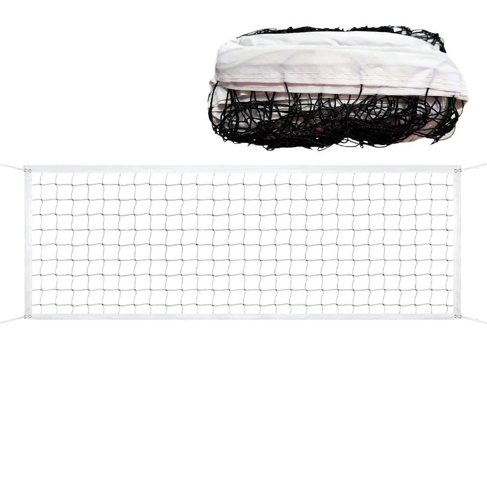 Foldable volleyball net, foldable durable badminton replacement net, lightweight outdoor sports accessory, replacement net for school, garden, pool,