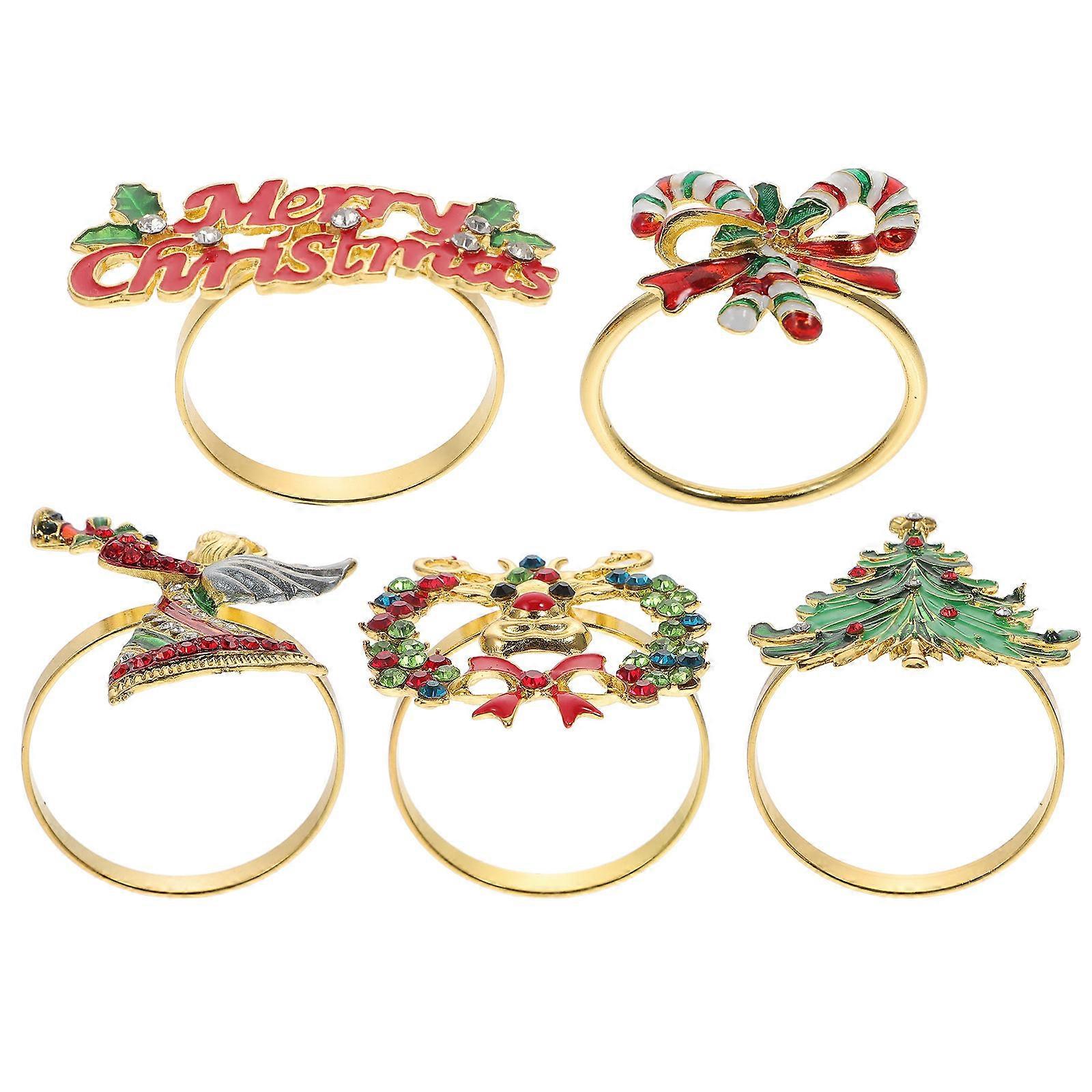 Napkin Bands Hotel Banquet Napkin Holders 6x4cm Table Decoration 5Pcs